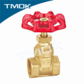 TMOK wholesale female threaded end gate valve with Chromed plated handle and brass 57-3